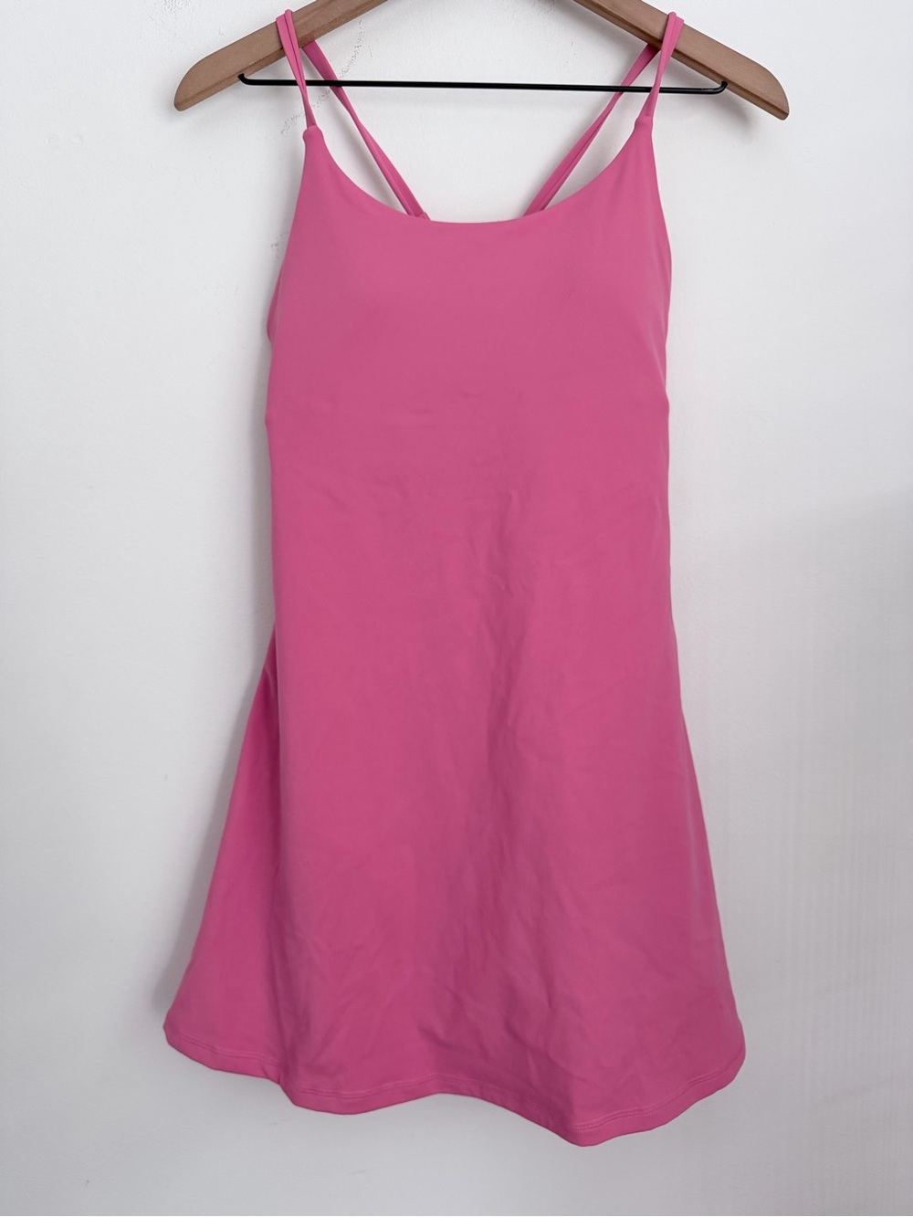 Nicole Miller Sport 2 in 1 Active Sport Dress built in tennis short pink M